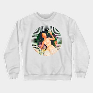 Enchanted Forest Retro Girl Fairy Godmother Crewneck Sweatshirt